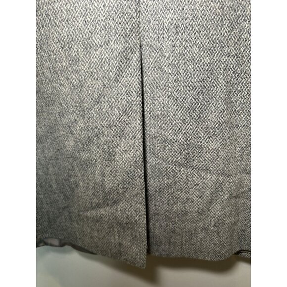 Stafford Gray Tweed Oversized Blazer Size 42 L– 70% Wool Elbow Patch Jacket Quie - Picture 13 of 13
